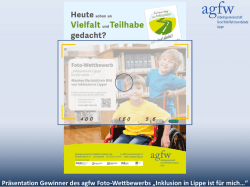 Inklusion in Lippe ist f&uuml;r mich&hellip; - agfw