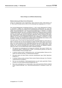 Drucksachen allgemein - Nieders&auml;chsischer Landtag