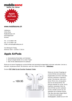 Apple AirPods - online bestellen bei mobilezone
