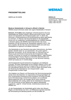 PRESSEMITTEILUNG