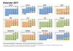 Saisonkalender 2017
