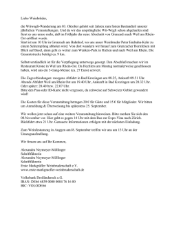 INFO - Markgr&auml;fler Weinbruderschaft