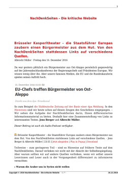 NachDenkSeiten – Die kritische Website