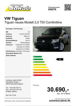 VW Tiguan - Autohaus Jakob GmbH