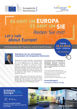 about Europe! - Europäische Kommission