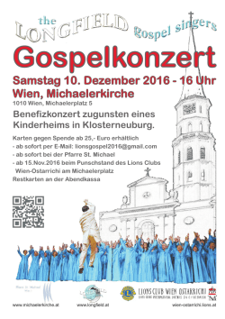 Gospelkonzert - Longfield Gospel