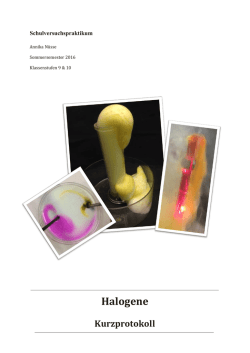 Halogene - Unterrichtsmaterialien Chemie
