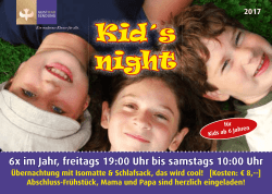 Kid´s night - Geist und Sendung