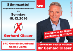 Ihr Gerhard Glaser