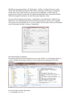 eine PDF Anleitung