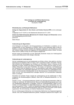 Drucksachen allgemein - Nieders&auml;chsischer Landtag