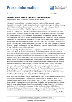 Presseinformation ( 120 kB) - Max-Planck
