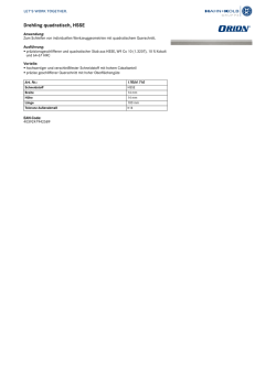 Drehling quadratisch, HSSE
