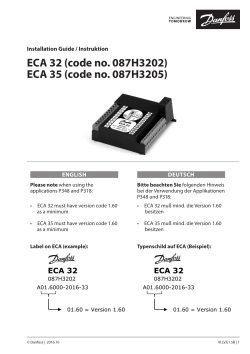 ECA 32 (code no. 087H3202) ECA 35 (code no
