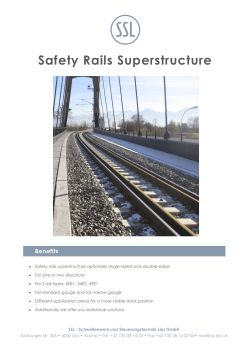 Safety Rails Superstructure - SSL – Schwellenwerk und
