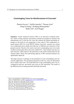 Commingling Yarns for Reinforcement of Concrete (PDF