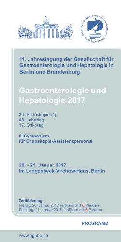 Gastroenterologie und Hepatologie 2017