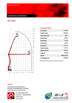 GT 170 E - im Partnerportal der AVS SYSTEM LIFT AG