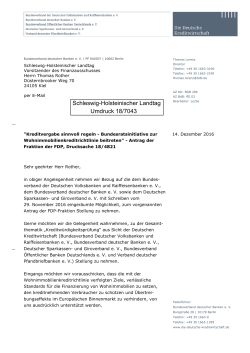 Schleswig-Holsteinischer Landtag Umdruck 18/7043