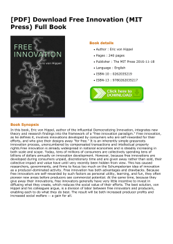 Free Innovation (MIT Press) Full