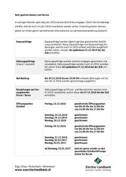 Jahresendverarbeitung 2016
