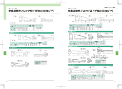 歩車道境界ブロック切下げ部A（斜及び平）