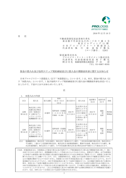 資金の借入れ及び金利スワップ契約締結並びに借入金の期限前弁済