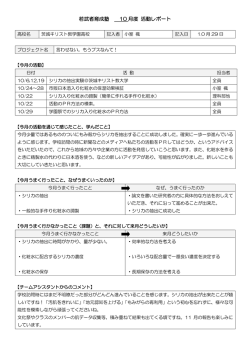若武者育成塾 月度 活動レポート