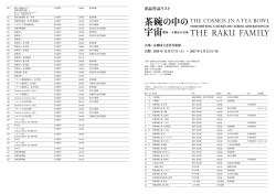 出品作品リスト - 京都国立近代美術館