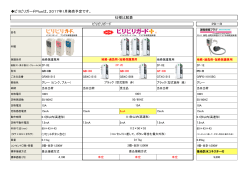 ビリビリガードPlusは、2017年1月発売予定です。 仕様比較表