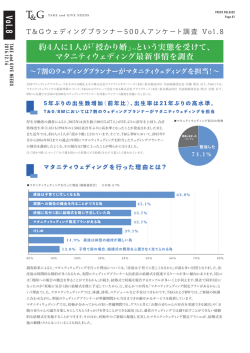 マタニティウェディング最新事情を調査