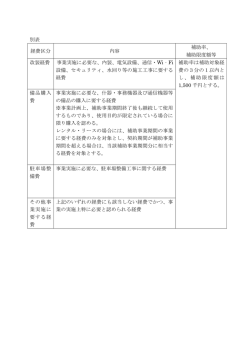 要綱別表