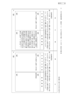 （昭和三十一年文部省令第二十八号）新旧対照表