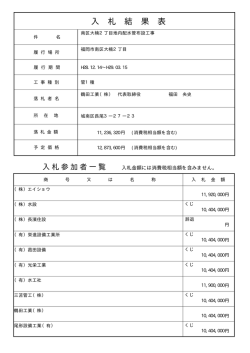 南区大楠2丁目地内配水管布設工事 （4kbyte）