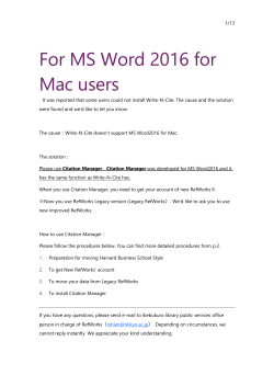 For MS Word 2016 for Mac users