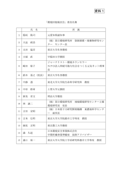 委員名簿