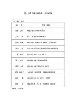 委員会委員名簿 - www3.pref.shimane.jp_島根県