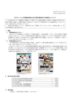 ポスターによる雪害事故防止及び踏切事故防止の取組み