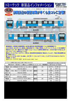 静岡鉄道 A3000形（Clear Blue）2両セットA