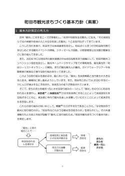 町田市観光まちづくり基本方針（素案）（PDF・375KB）