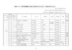 三条市イベント等行事週間予定表（平成28年12月19日～平成29年1月1日