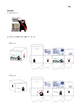 別紙 （2）ゆうパック用ダンボール箱 小・中・大