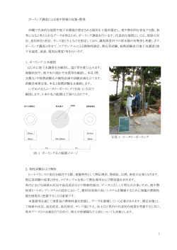 1 ボーリング調査による地中情報の収集・整理 沖縄で代表的な地質や