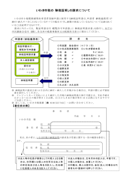 いわき市税の「納税証明」の請求について