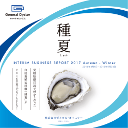 INTERIM BUSINESS REPORT 2017 Autumn