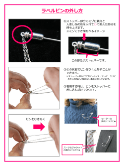 ラペルピンの外し方