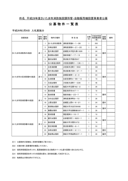 公募物件一覧表（PDF形式：38KB）