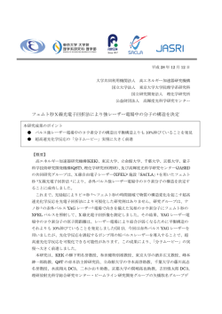 フェムト秒X線光電子回折法により強レーザー電場中の分子の構造