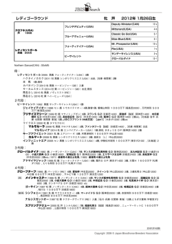 レディゴーラウンド 牝 芦 2012年 1月26日生