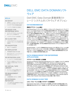 h11314 Data Domainソフトウェア データ シート